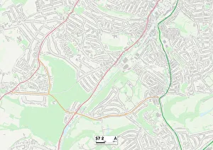 Springfield Close Prints: Sheffield S7 2 Map