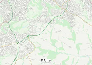 Gordon Avenue Prints: Sheffield S8 8 Map