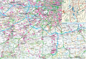 Surrey County Road Map