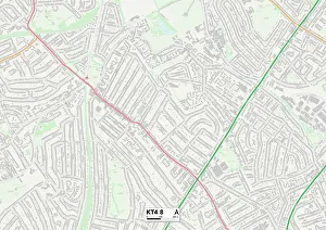 The Mount Prints: Sutton KT4 8 Map