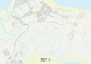 Ashley Close Prints: Swale ME12 3 Map
