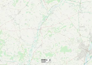 Chapel Close Prints: Test Valley SO20 6 Map