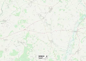 Cottage Road Prints: Test Valley SO20 8 Map