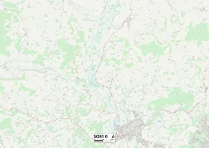 Coombe Lane Prints: Test Valley SO51 0 Map