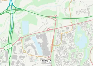 RM - Romford Prints: Thurrock RM20 2 Map