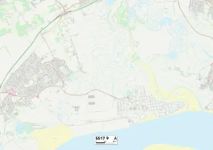 The Hawthorns Prints: Thurrock SS17 9 Map