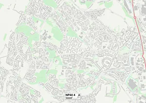 Archer Road Prints: Torfaen NP44 4 Map