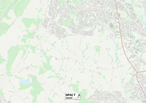 Garth Road Prints: Torfaen NP44 7 Map