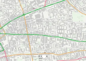 Richard Street Prints: Tower Hamlets E1 2 Map