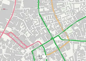 Stoney Lane Prints: Tower Hamlets E1 7 Map