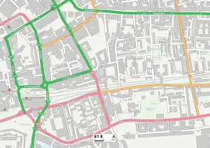 Dock Street Prints: Tower Hamlets E1 8 Map