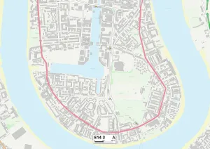 Ferguson Close Prints: Tower Hamlets E14 3 Map