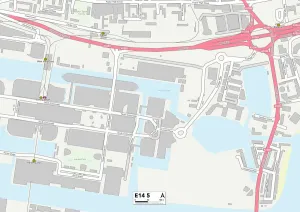 Montgomery Street Prints: Tower Hamlets E14 5 Map