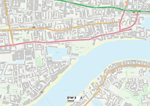 Pearl Street Prints: Tower Hamlets E1W 3 Map