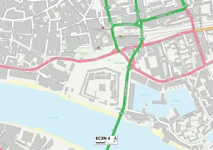 Tower Hamlets EC3N 4 Map