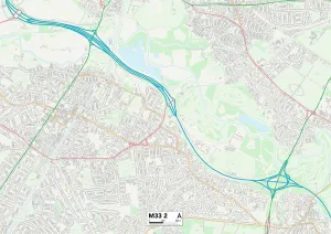 Heathfield Close Prints: Trafford M33 2 Map