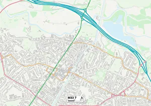 Wilson Street Prints: Trafford M33 7 Map