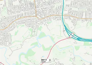 Fairholme Avenue Prints: Trafford M41 9 Map