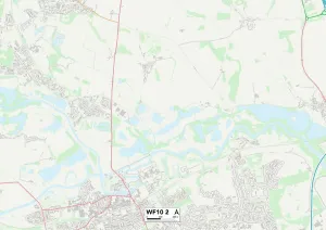 Wakefield Prints: Wakefield WF10 2 Map
