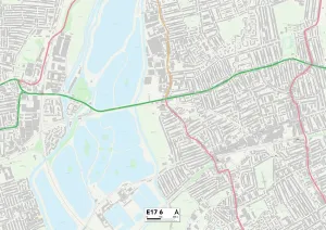 Melville Road Prints: Waltham Forest E17 6 Map