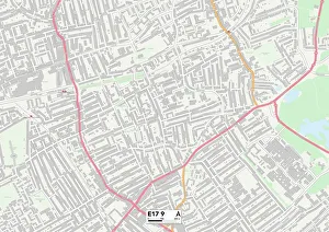 East Avenue Prints: Waltham Forest E17 9 Map