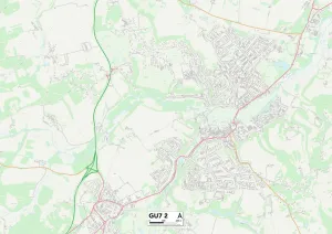 Borough Road Prints: Waverley GU7 2 Map