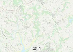 PL - Plymouth Prints: West Devon PL20 7 Map