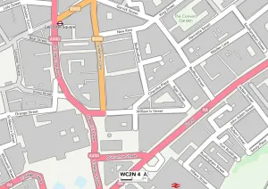 Westminster WC2N 4 Map