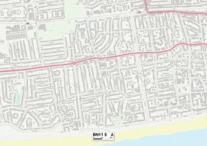 East Avenue Prints: Worthing BN11 5 Map
