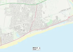 Milton Close Prints: Worthing BN15 8 Map