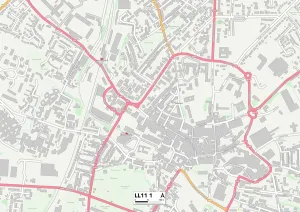 Wrexham LL11 1 Map