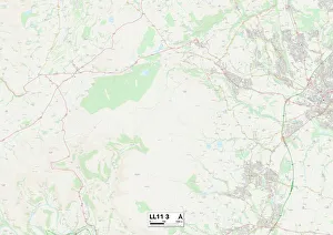 Prospect Place Prints: Wrexham LL11 3 Map