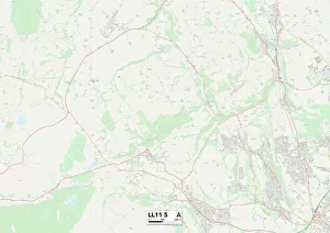 Farm Lane Prints: Wrexham LL11 5 Map