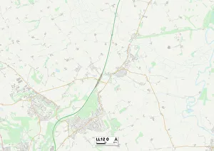 Park Court Prints: Wrexham LL12 0 Map