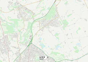Wrexham LL12 8 Map