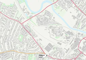 Poplar Street Prints: York YO26 4 Map