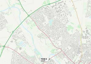 Water Lane Prints: York YO30 5 Map